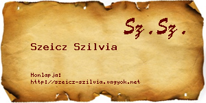 Szeicz Szilvia névjegykártya